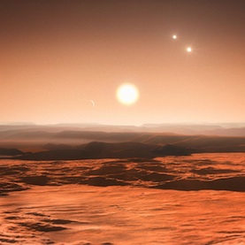 Artist's impression of the Gliese 667C system